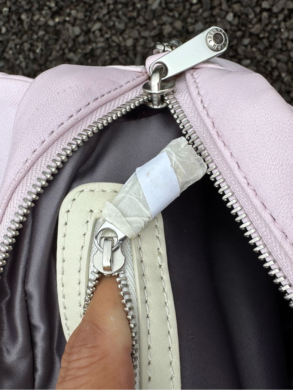 Henri Bendel 1895 Blush Pink Quilted Leather Chain Crossbody Shoulder Bag - Picture 13 of 14